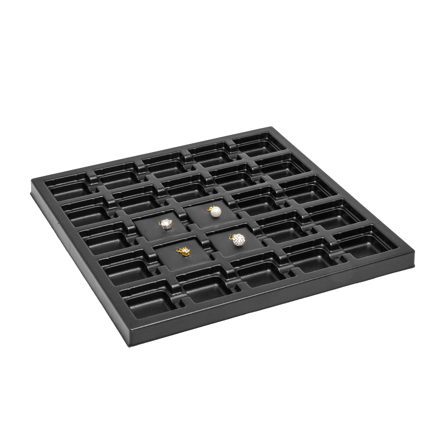 Vacuum formed inlay with 25 compartments - 35x35 mm