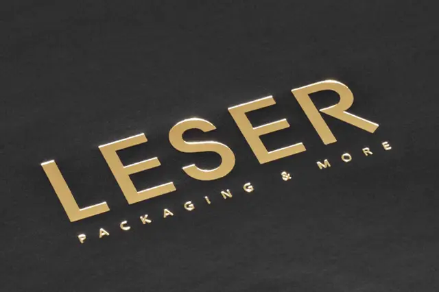 Hot foil stamping for jewellery cases