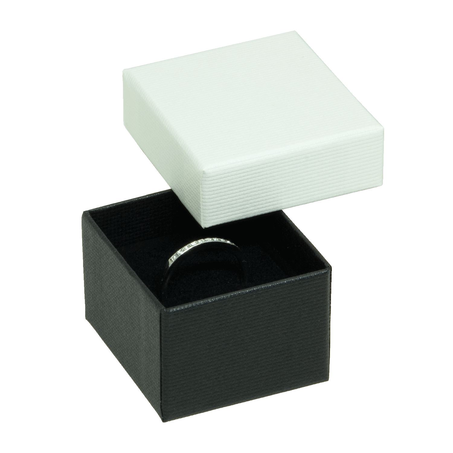 Cardboard jewellery boxes for rings - wedding rings - stud earrings Cardboard jewellery boxes for rings - wedding rings - stud earrings