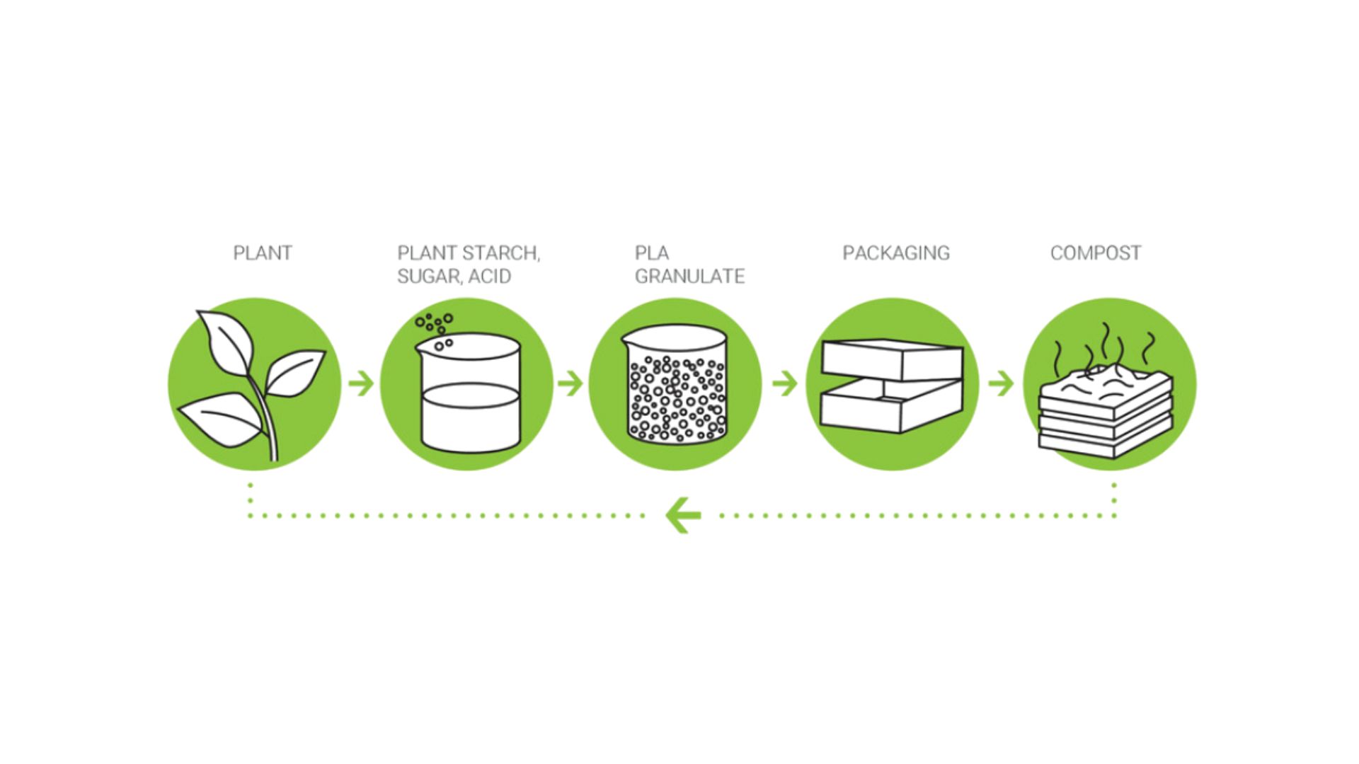 Advantages of our bioplastic Advantages of our bioplastic