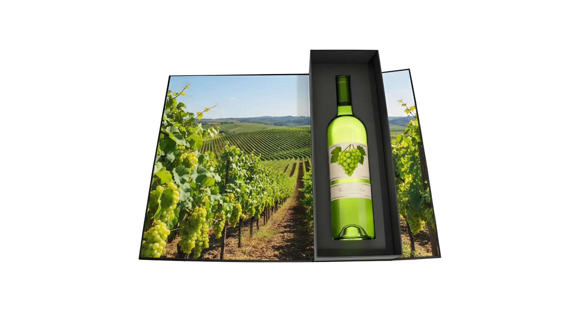 Luminous packaging for online wine merchants