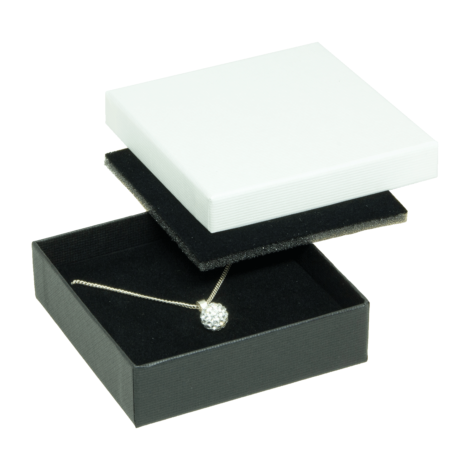 Cardboard jewellery boxes for pendants - earrings - set Cardboard jewellery boxes for pendants - earrings - set