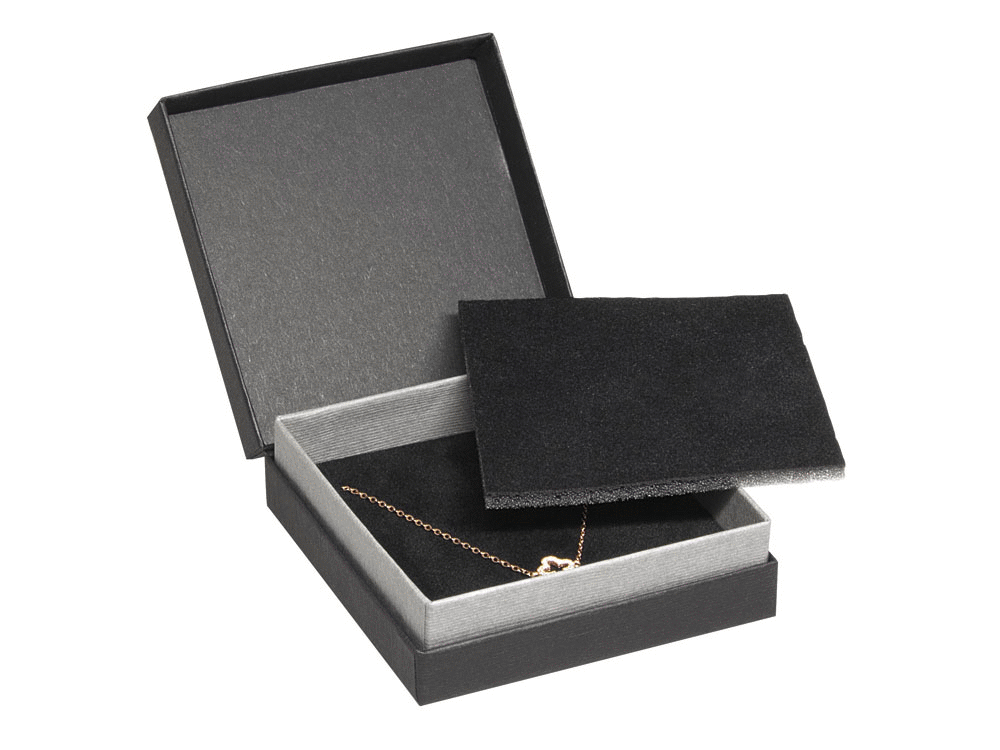 Cardboard boxes with hinge for pendants - earrings - set