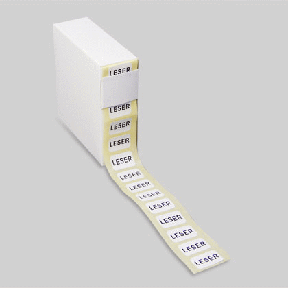 8-corner self-adhesive labels - small