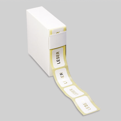 8-corner self-adhesive labels - large