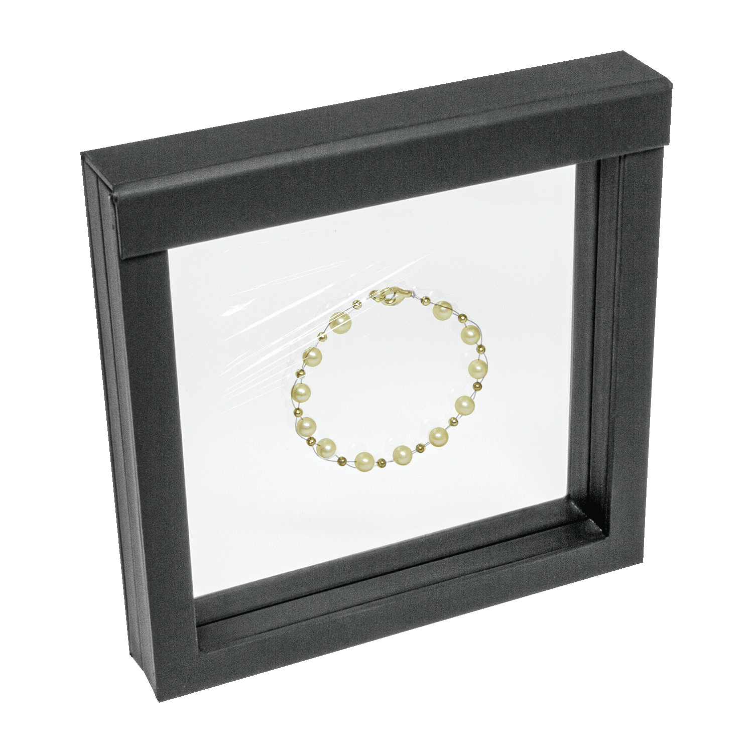 Floating frame for necklaces - colliers