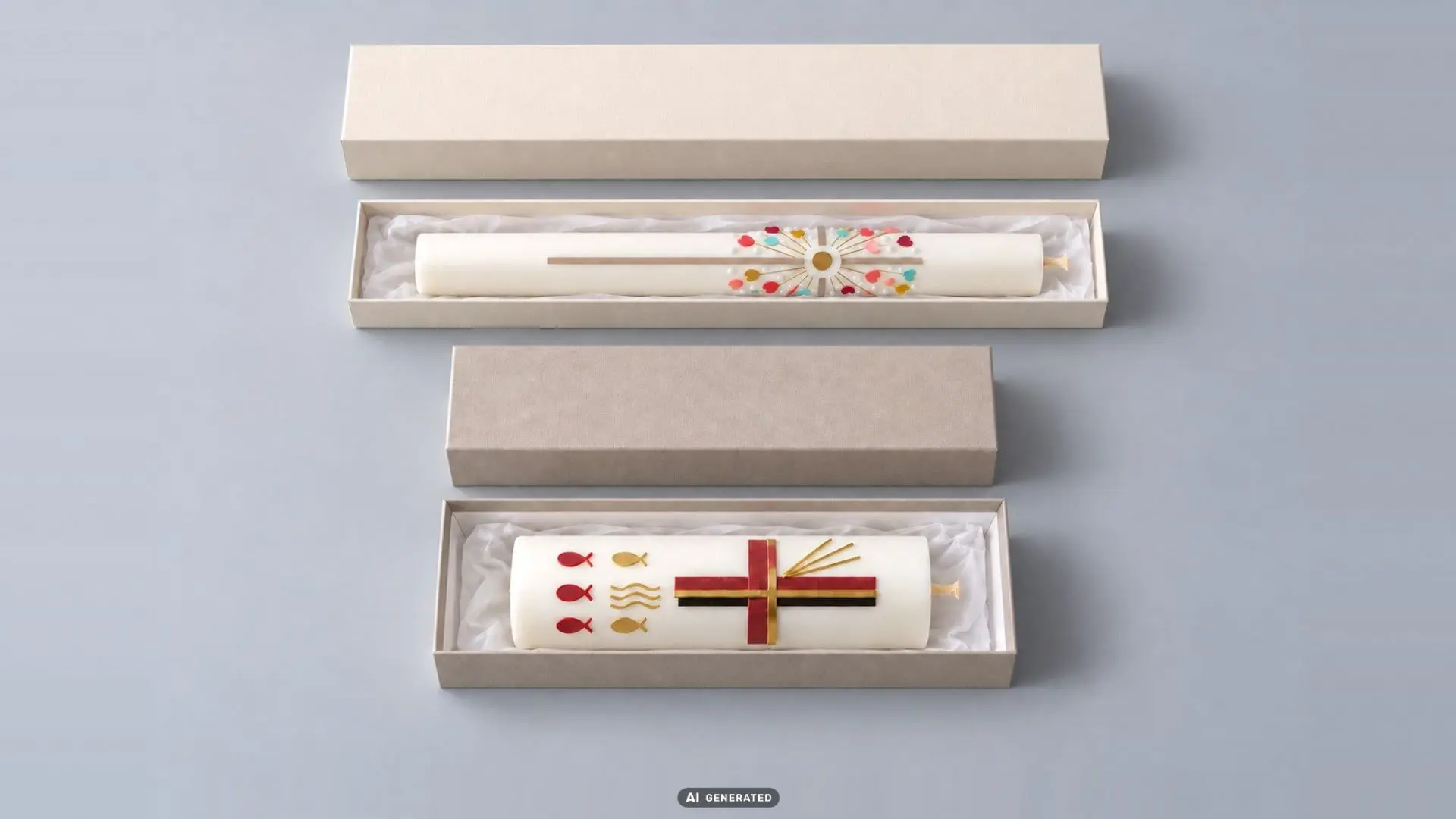 Packaging for baptism and confirmation candles