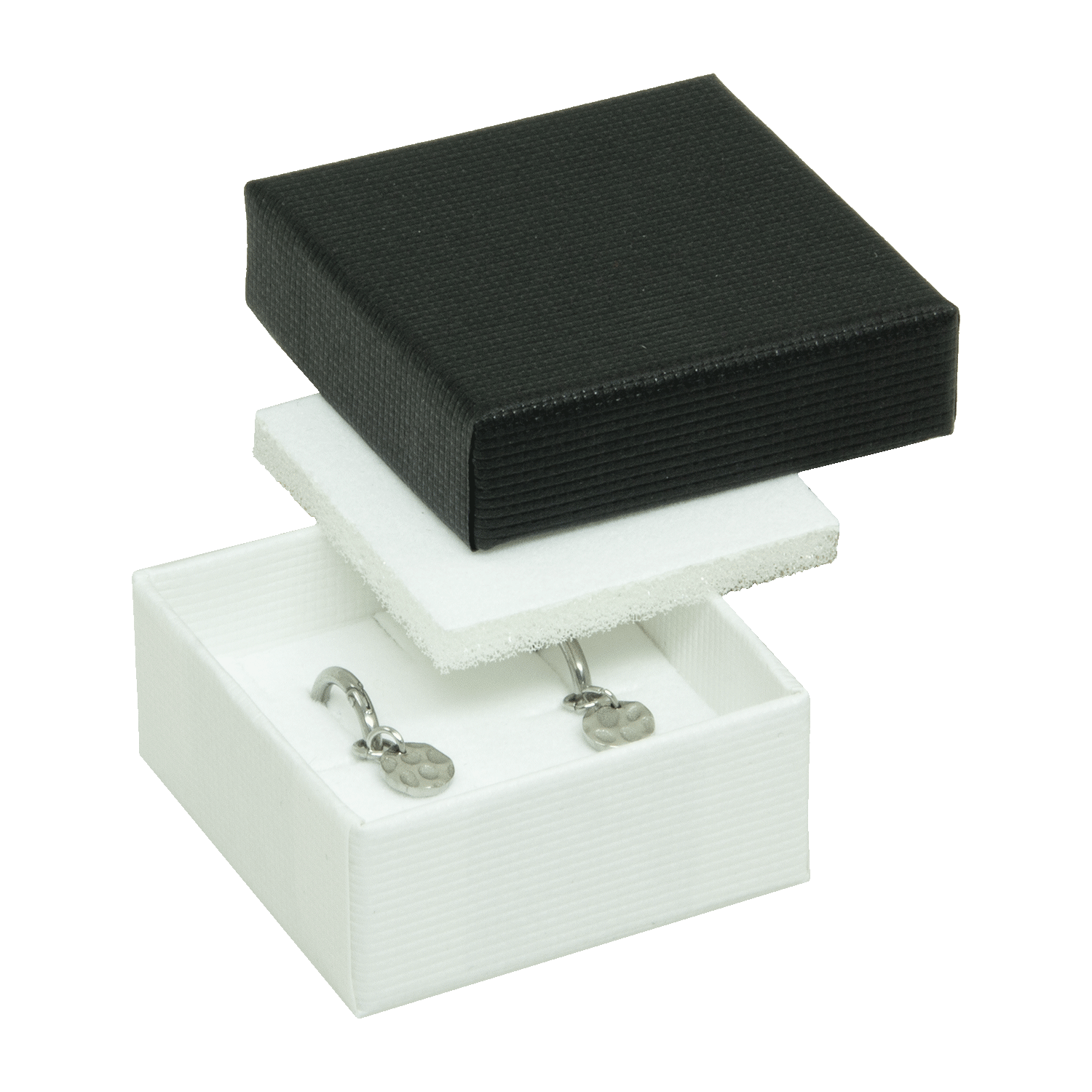 Cardboard jewellery boxes for ear studs